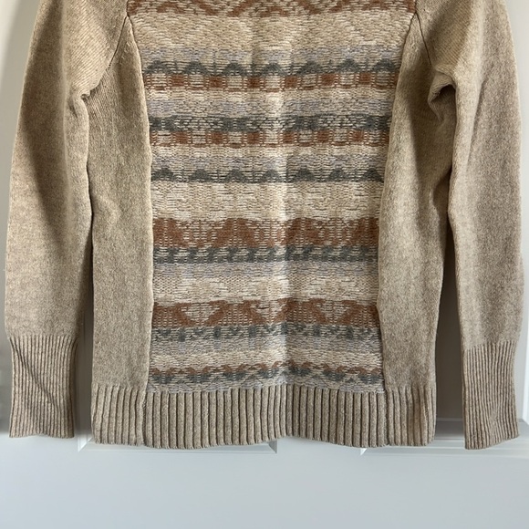 J Crew Jacquard Stitch Fair Isle Pullover Sweater Size XXS 100% Wool - Picture 3 of 7